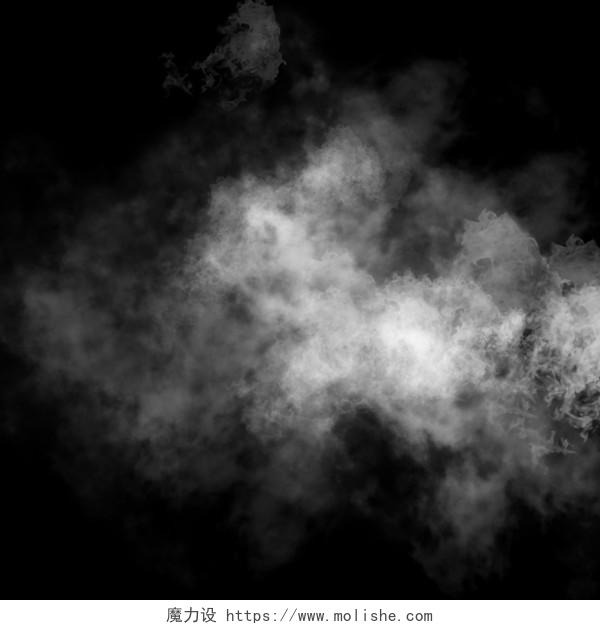 白色烟雾云雾PNG元素写实白色烟雾元素